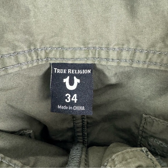 True Religion Officer Field Pants Army Green Size 34 - Picture 3 of 9